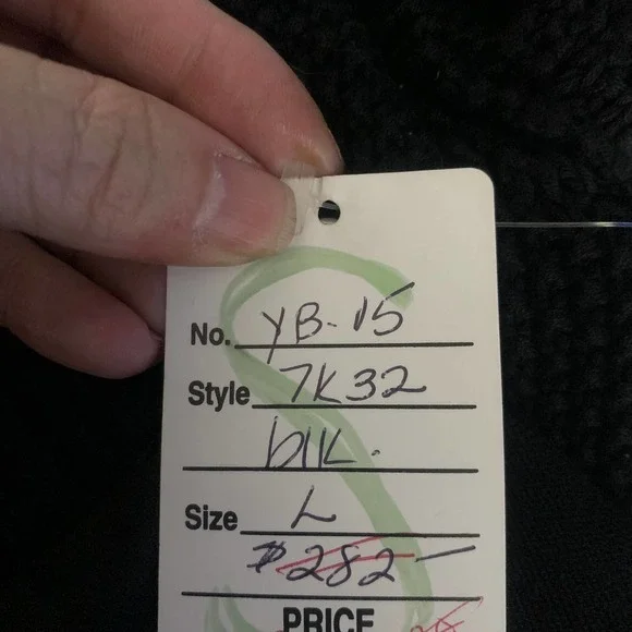 YOANA BARASCHI Black Knit Chain Cardigan Sweater - NWT - Picture 14 of 16